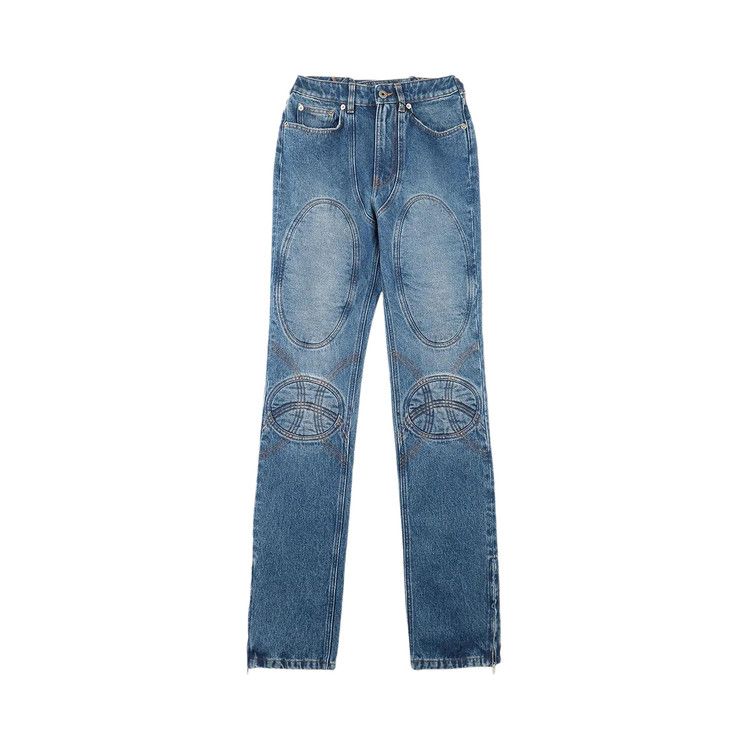 Jean Paul Gaultier Lace-Up Denim Jeans 'Vintage Blue'