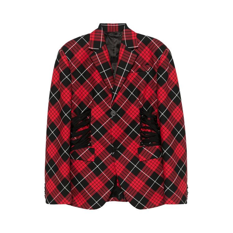 Jean Paul Gaultier Tartan Tailored Jacket 'Red/Black/White'