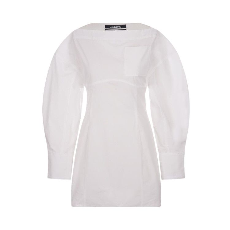 Jacquemus La Casaco Woven Shirt Dress 'White'