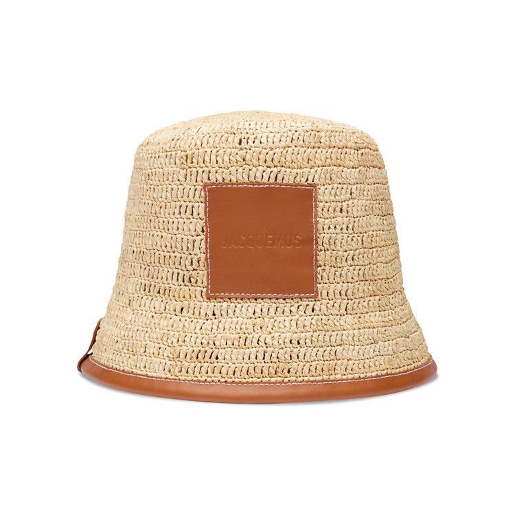 Jacquemus Raffia Bucket Hat 'Light Brown'