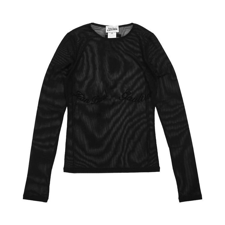 Jean Paul Gaultier Mesh Long-Sleeve Top 'Black'