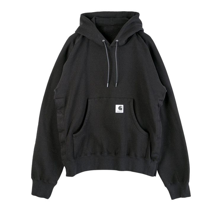 Sacai x Carhartt WIP Cotton Jersey Hoodie 'Black'