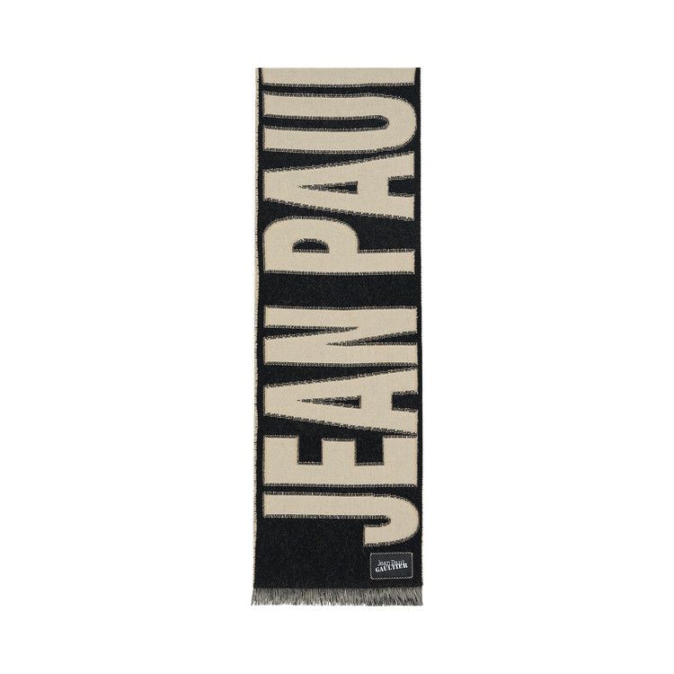 Jean Paul Gaultier Logo Scarf 'Ecru/Black'