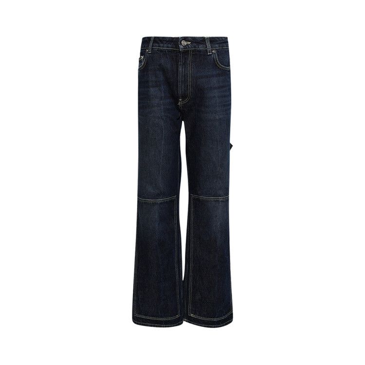 Jean Paul Gaultier Denim Trouser With Workwear Details 'Dark Vintage Blue'
