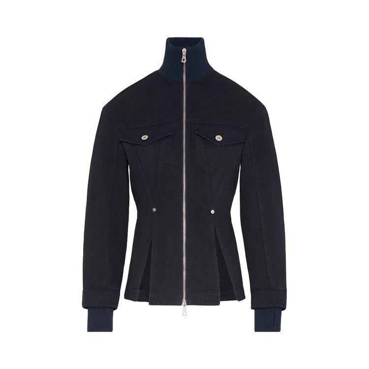 Jean Paul Gaultier Overdyed Fitted Denim Jacket 'Navy'