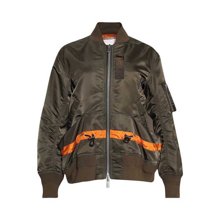 Sacai Nylon Twill Blouson 'Dark Khaki'