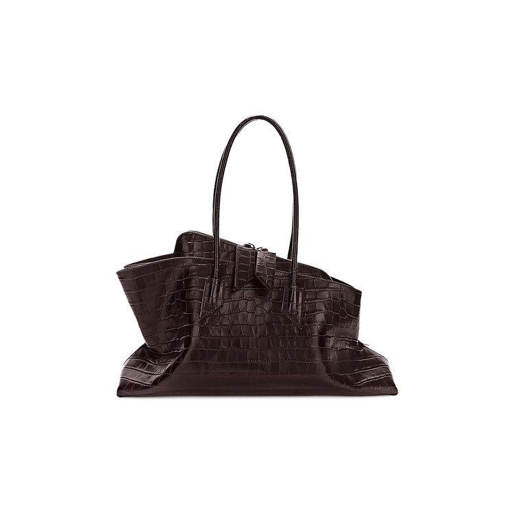 The Attico La Passeggiata Top Handle Bag 'Coffee'