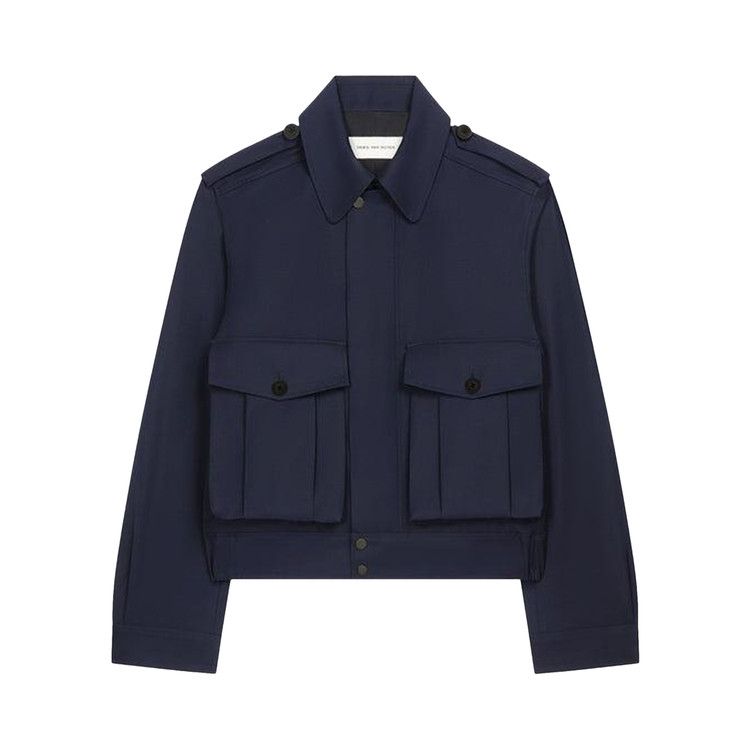 Dries Van Noten Reg Fit Cropped Jacket 'Navy'