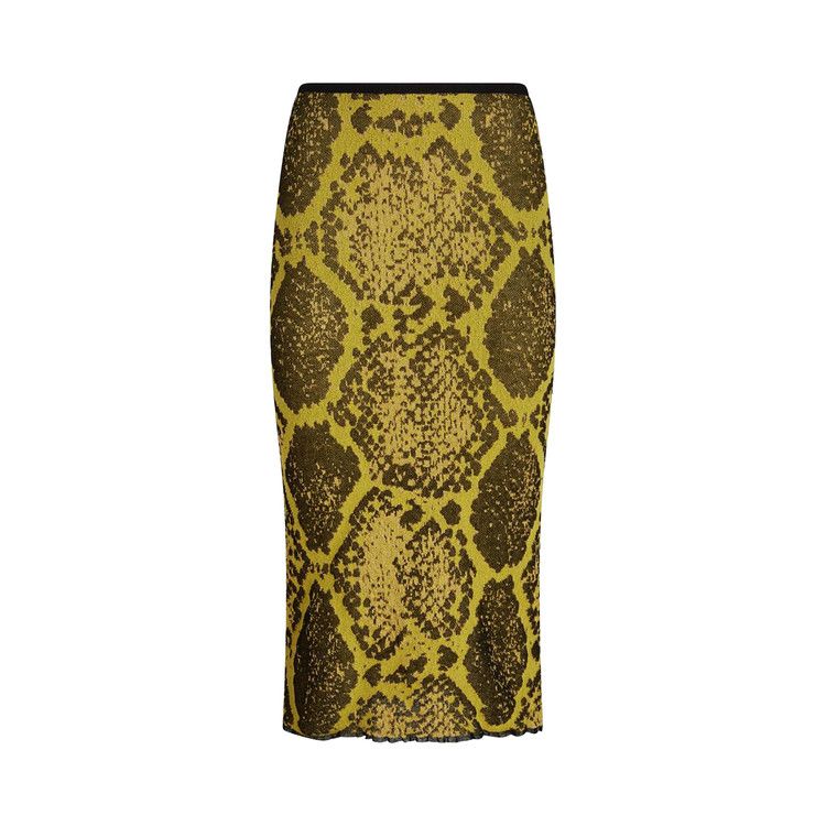 Attico Midi Skirt 'Yellow/Black'