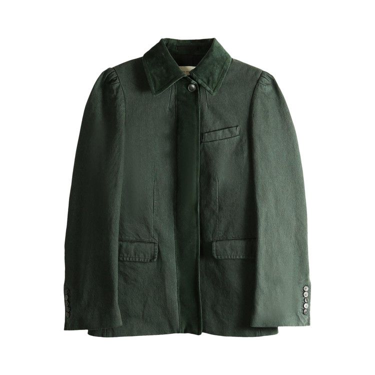 Dries Van Noten Dyed Denim Jacket 'Petrol'