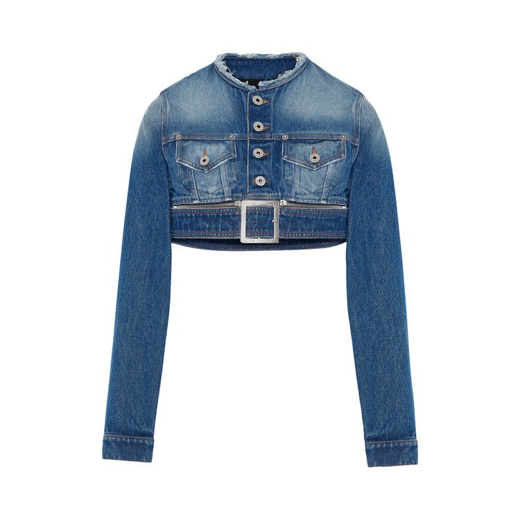 Jean Paul Gaultier Super Cropped Jacket 'Vintage Blue'