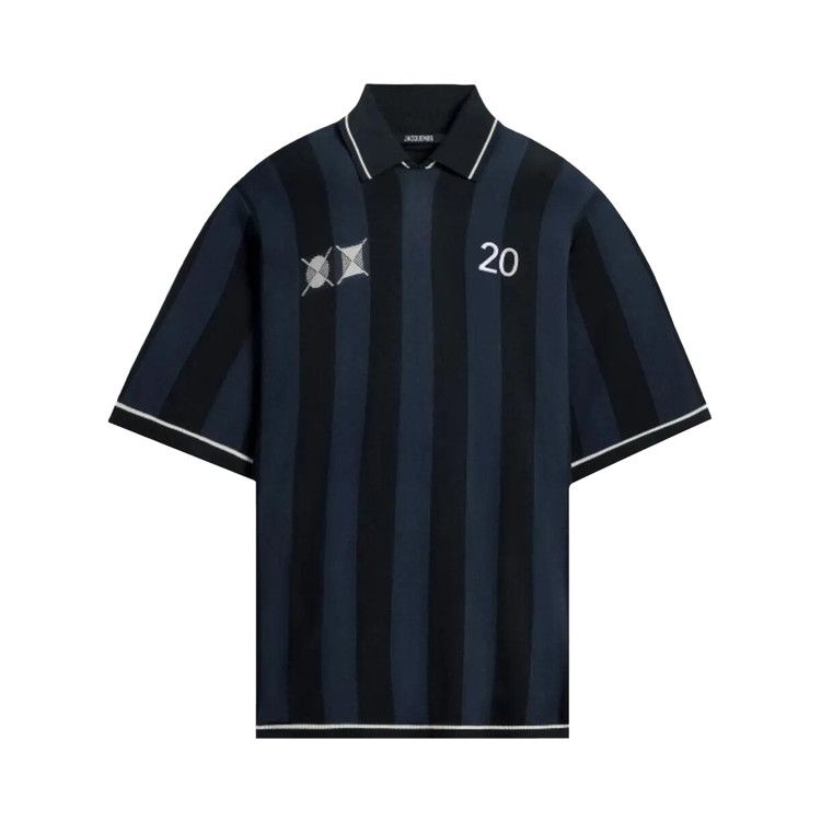 Jacquemus Jacquard Polo Shirt 'Dark Navy'
