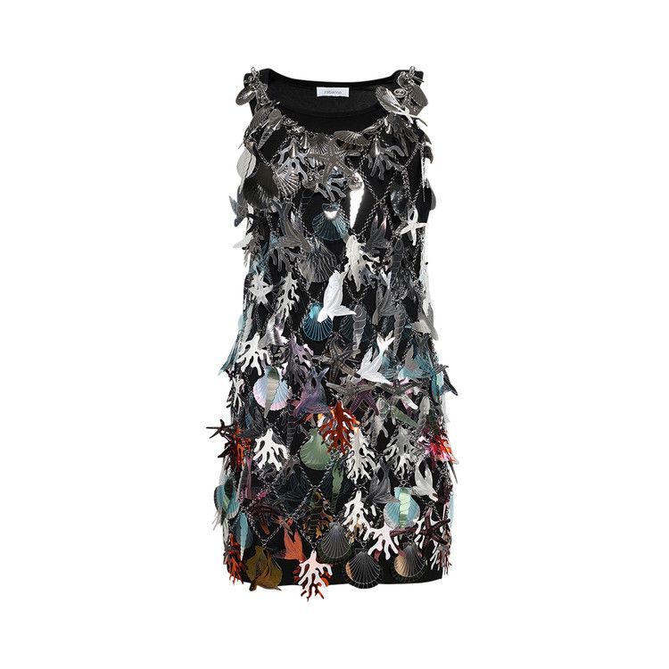 Rabanne Robe Short Dress 'Silver'