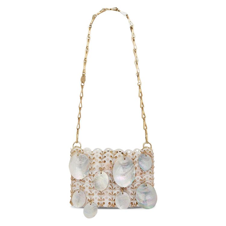 Rabanne 1969 Shell Discs Nano Bag 'Nacre'