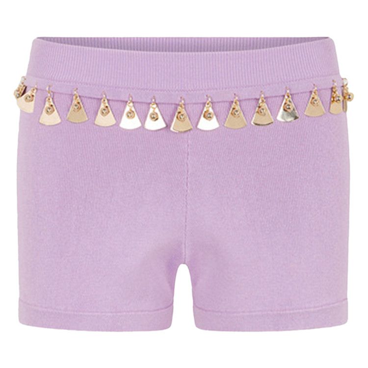 Rabanne Tassel Trim Knitted Shorts 'French Lavander'