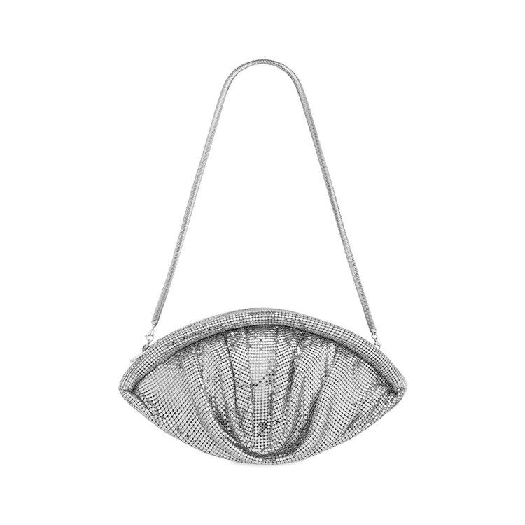 Rabanne Mesh Evening Clutch 'Silver'