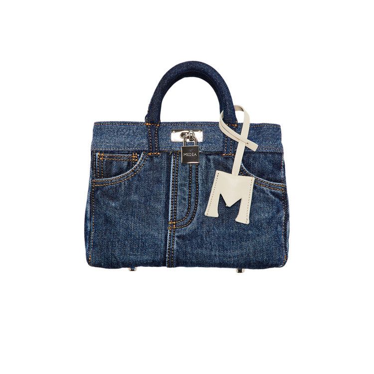 Medea Nina Small Denim Laser Bag 'Blue'