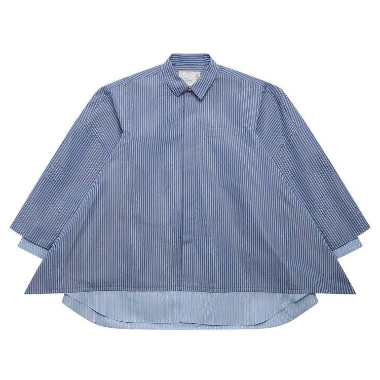 Sacai Poplin Shirt 'Blue Stripe'