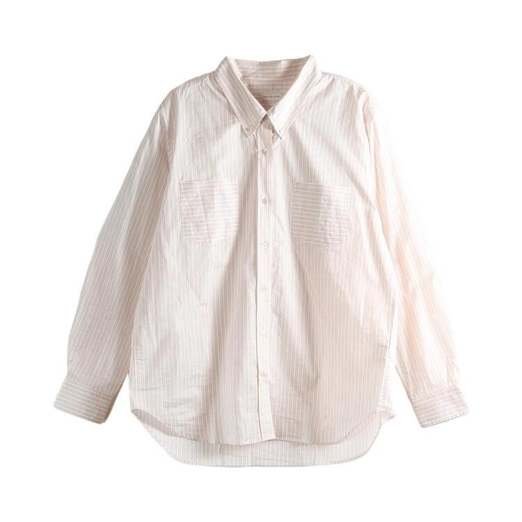 Dries Van Noten Washed Striped Shirt 'Light Pink'