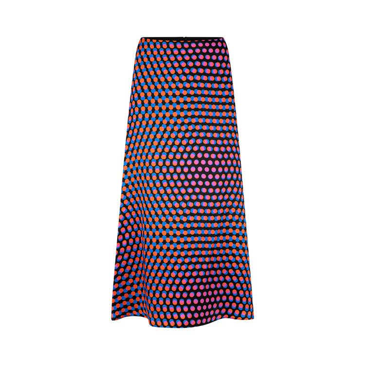 Dries Van Noten Optical Layered Polka Dot Skirt 'Black'