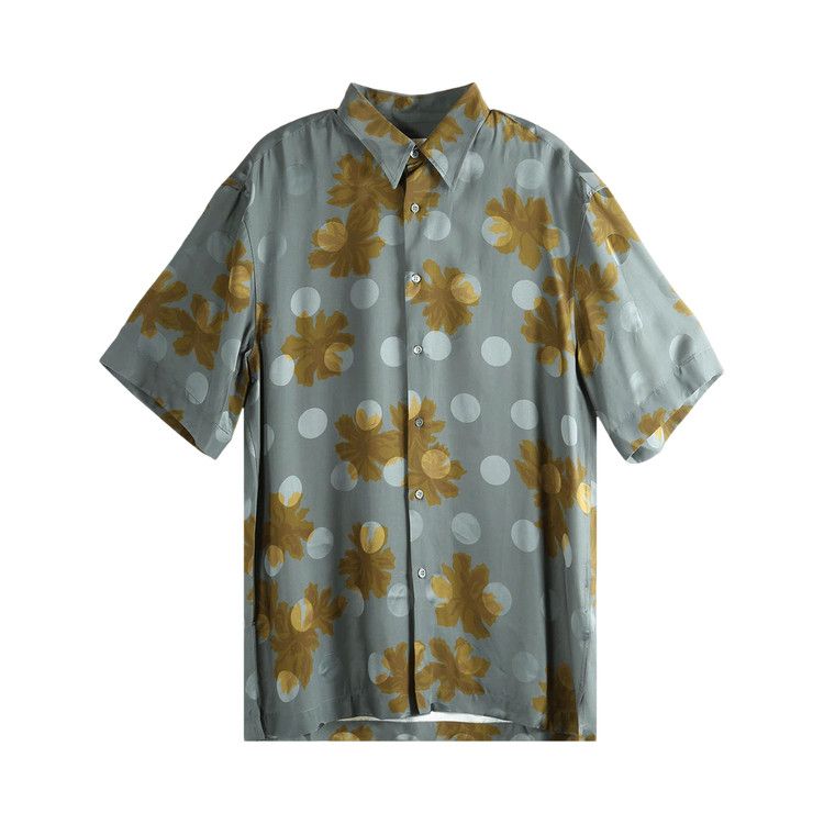 Dries Van Noten Sparse Flower Print Shirt 'Grey'