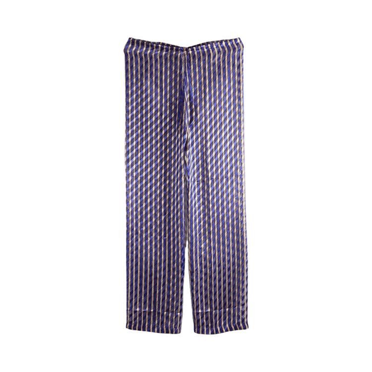 Dries Van Noten Devour Diagonal Stripe Pachas Pants 'Purple'