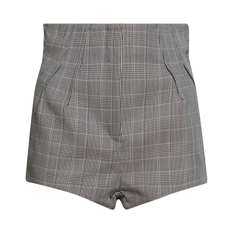 Mugler Short 'Checks Beige/Blue'