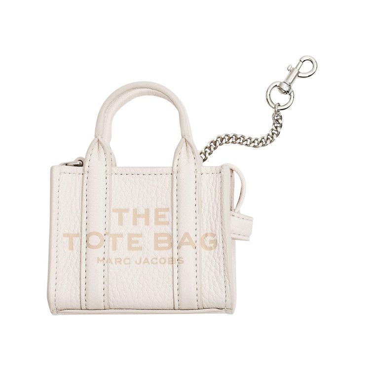 Marc Jacobs Nano Tote Charm Bag 'Cotton/Silver'