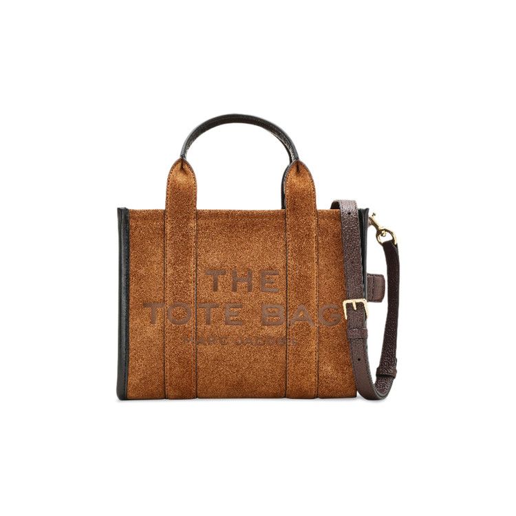 Marc Jacobs Small Suede Leather Blocked Tote Bag 'Copper'