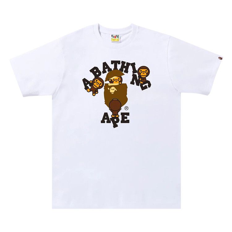 BAPE College Milo Tee 'White'