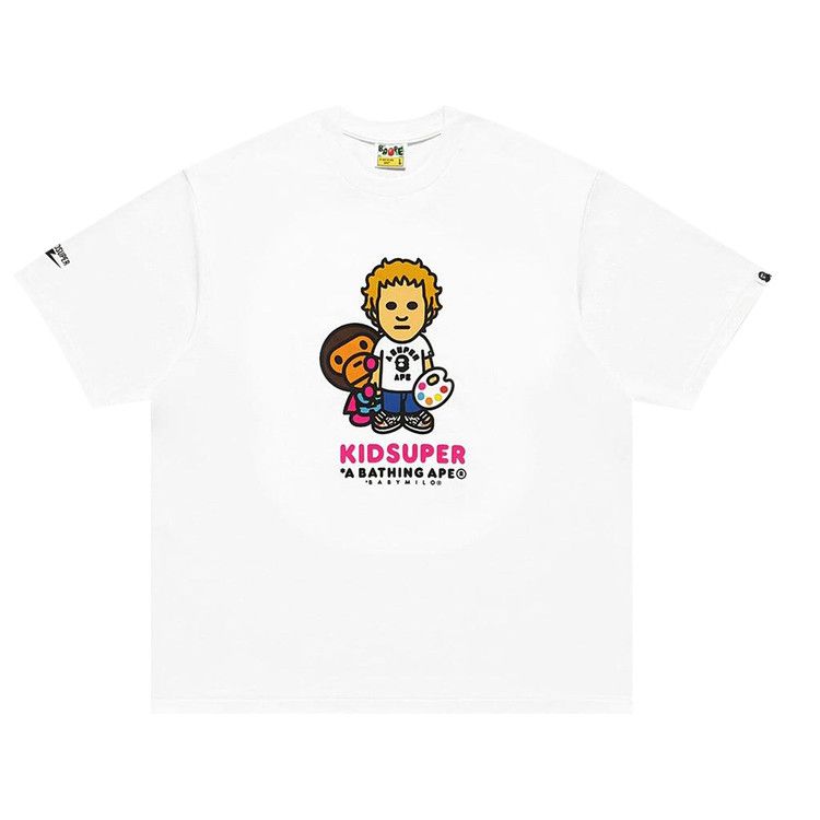 BAPE x KidSuper Milo Tee 'White'