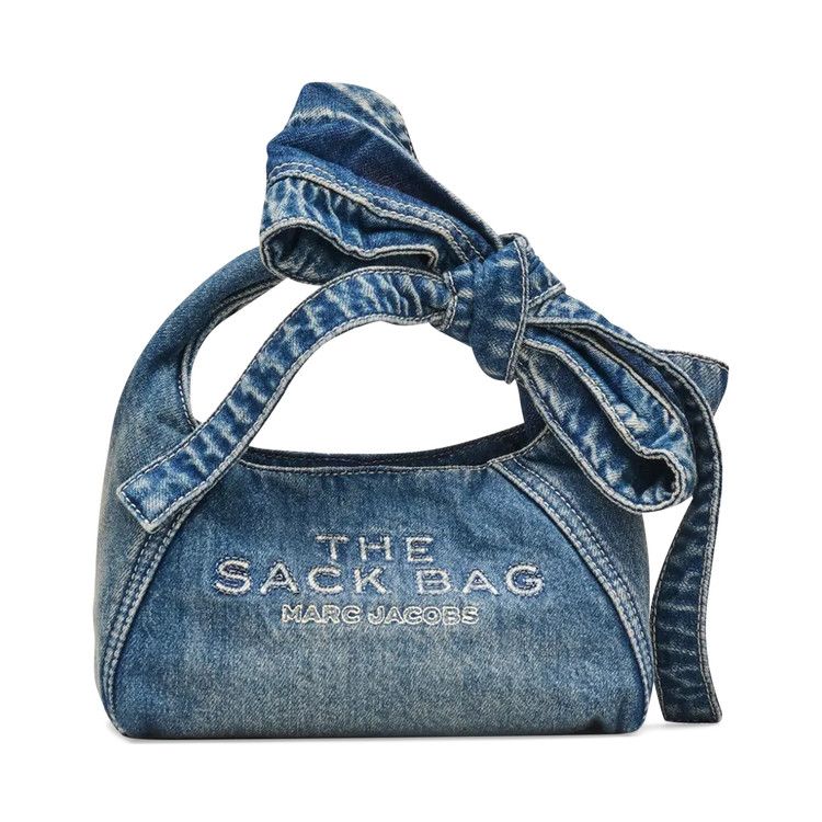 Marc Jacobs Bow Denim Mini Sack Bag 'Medium Wash'