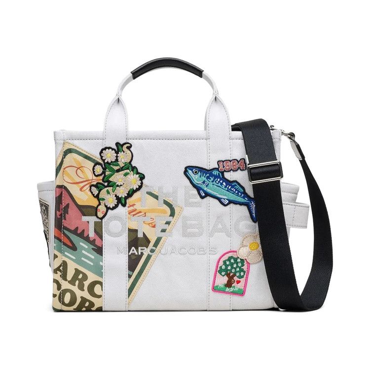 Marc Jacobs The Medium Camp Patchwork Denim Tote Bag 'Light Wash'