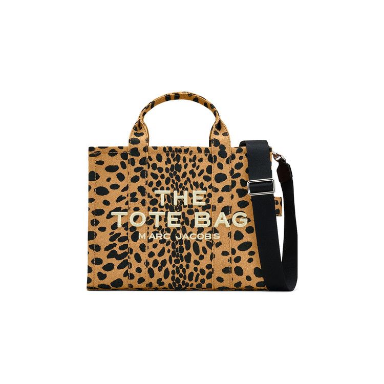 Marc Jacobs Medium Cheetah Canvas Tote Bag 'Black/Mult'
