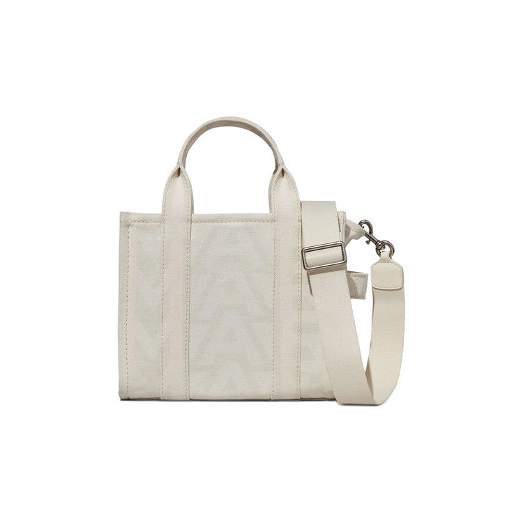 Marc Jacobs Monogram Printed Small Tote Bag 'Eggshell'