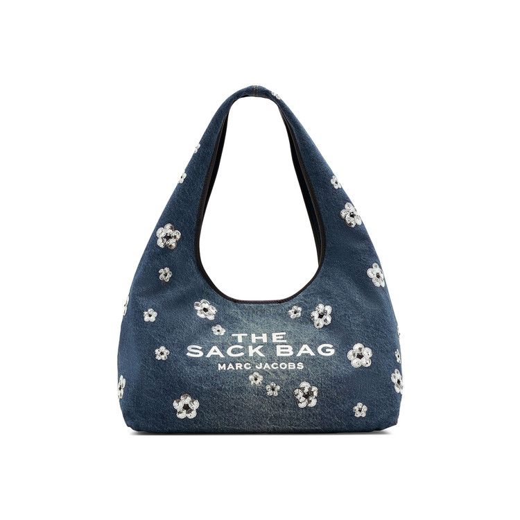 Marc Jacobs Sequin Daisy Denim Sack Bag 'Vintage Indigo'