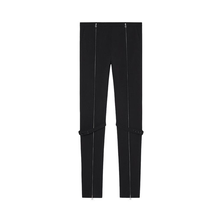 Courrèges Zipped Stretch Wool Pants 'Black'