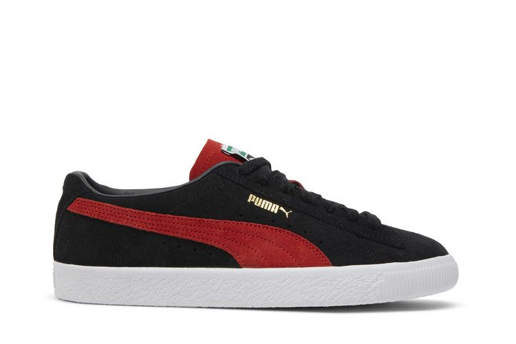 Puma Suede VTG Teams 'Black Burnt Red'