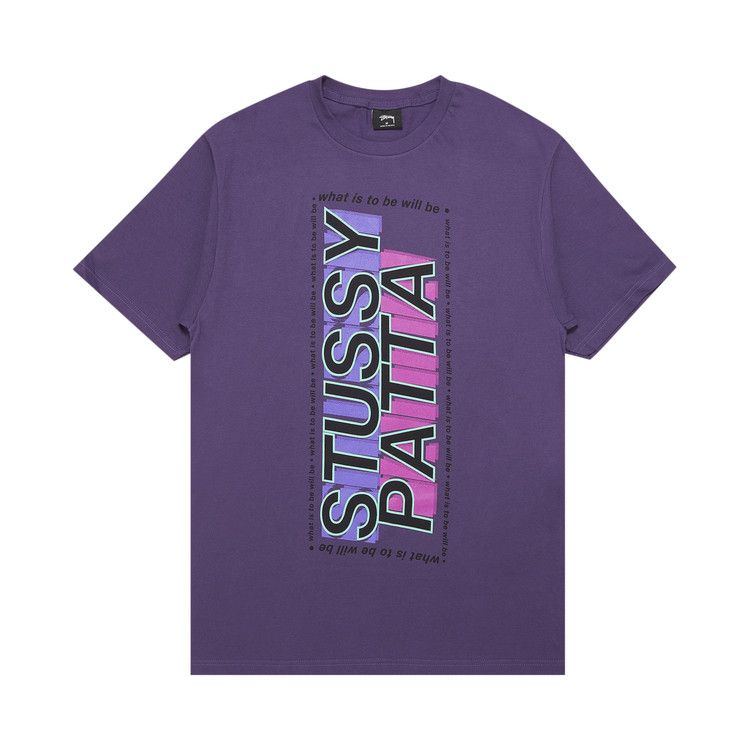 Stussy x Patta What it is to be will be Tee 'Purple'