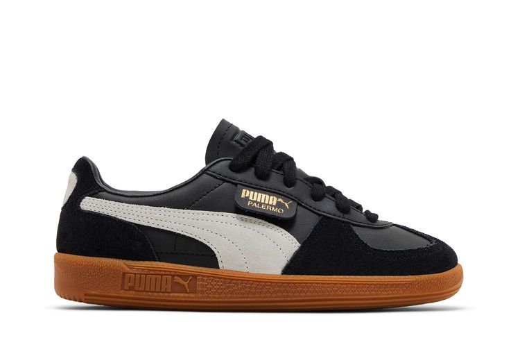 Puma Palermo Leather Big Kid 'Black Feather Grey Gum'