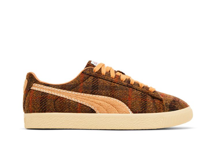 Puma Clyde 'Harris Tweed Pack - Caramel Latte'