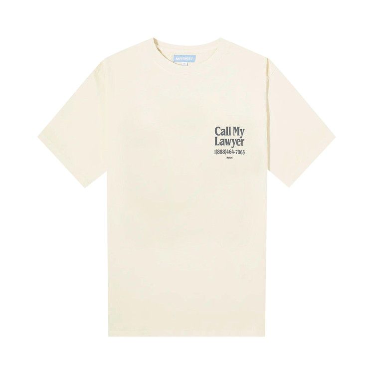 Market Call My Lawyer T-Shirt 'Ecru'
