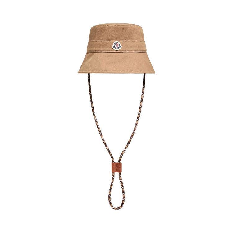 Moncler Drawstring Cord Bucket Hat 'Beige'