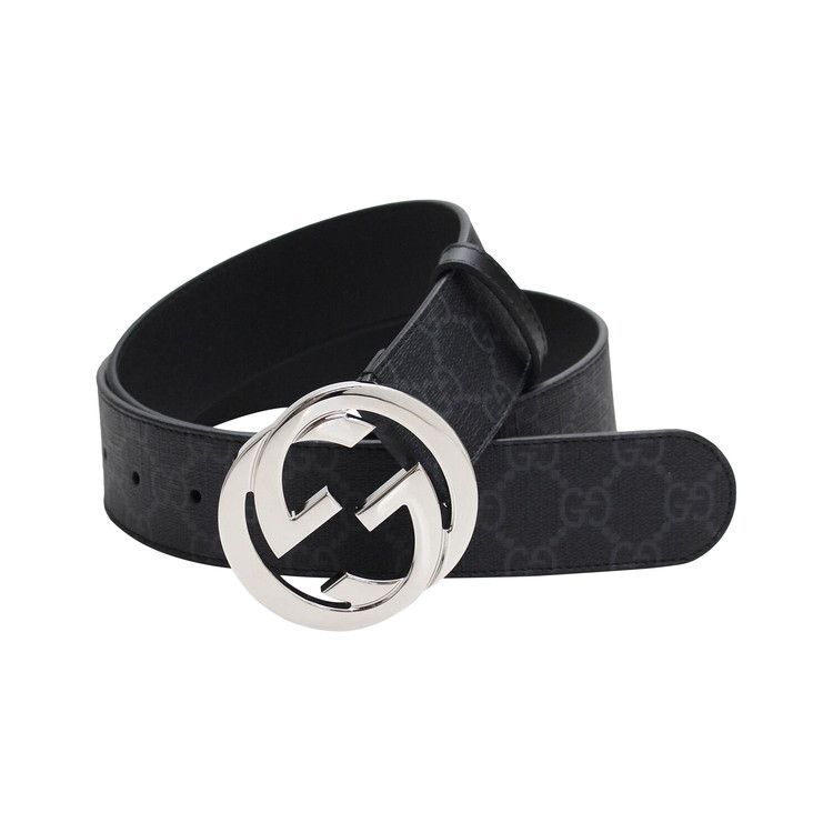 Gucci GG Supreme Interlocking G Belt 'Black'
