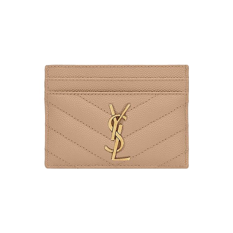 Saint Laurent Card Holder 'Dark Beige'