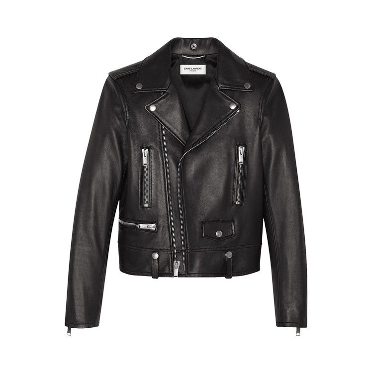 Saint Laurent Nappa Leather Biker Jacket 'Black'