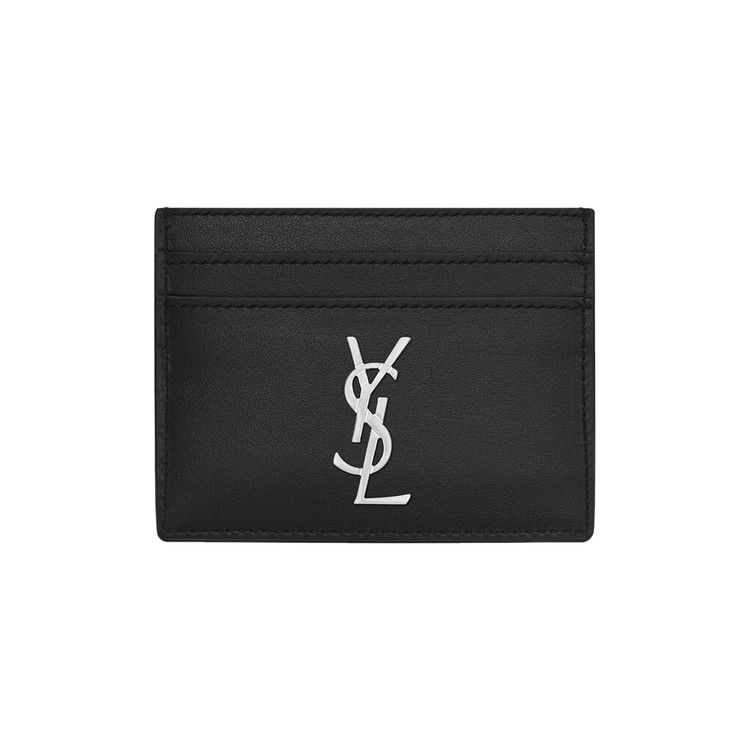Saint Laurent Logo Monogram Card Holder 'Black'