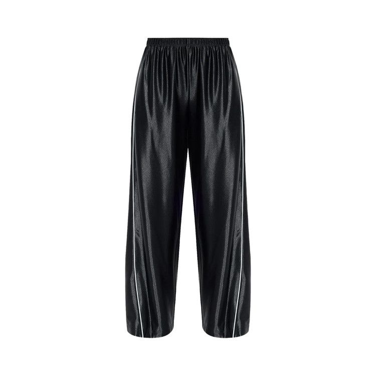 Alexander Wang Reflective Piping Mid Rise Trackpant 'Black'