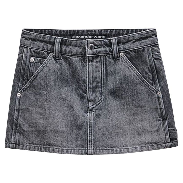 Alexander Wang High Rise Carpenter Skort 'Light Grey'