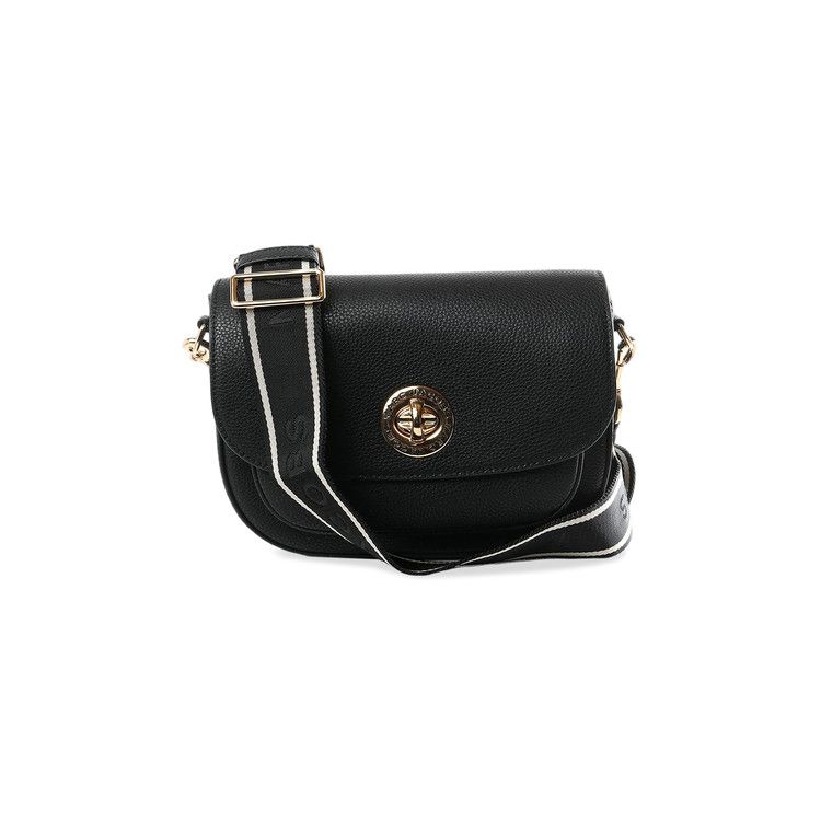 Marc Jacobs Signet Turnlock Saddle Bag 'Black'